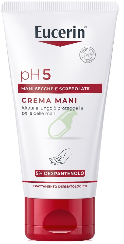 Eucerin Linea pH5 Crema Mani Idratante Delicata Pelle Sensibile 75 ml