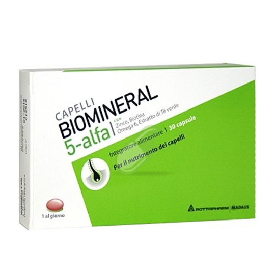 Biomineral Linea Hair Terapy 5-Alfa Integratore Capelli Deboli 30 Capsule